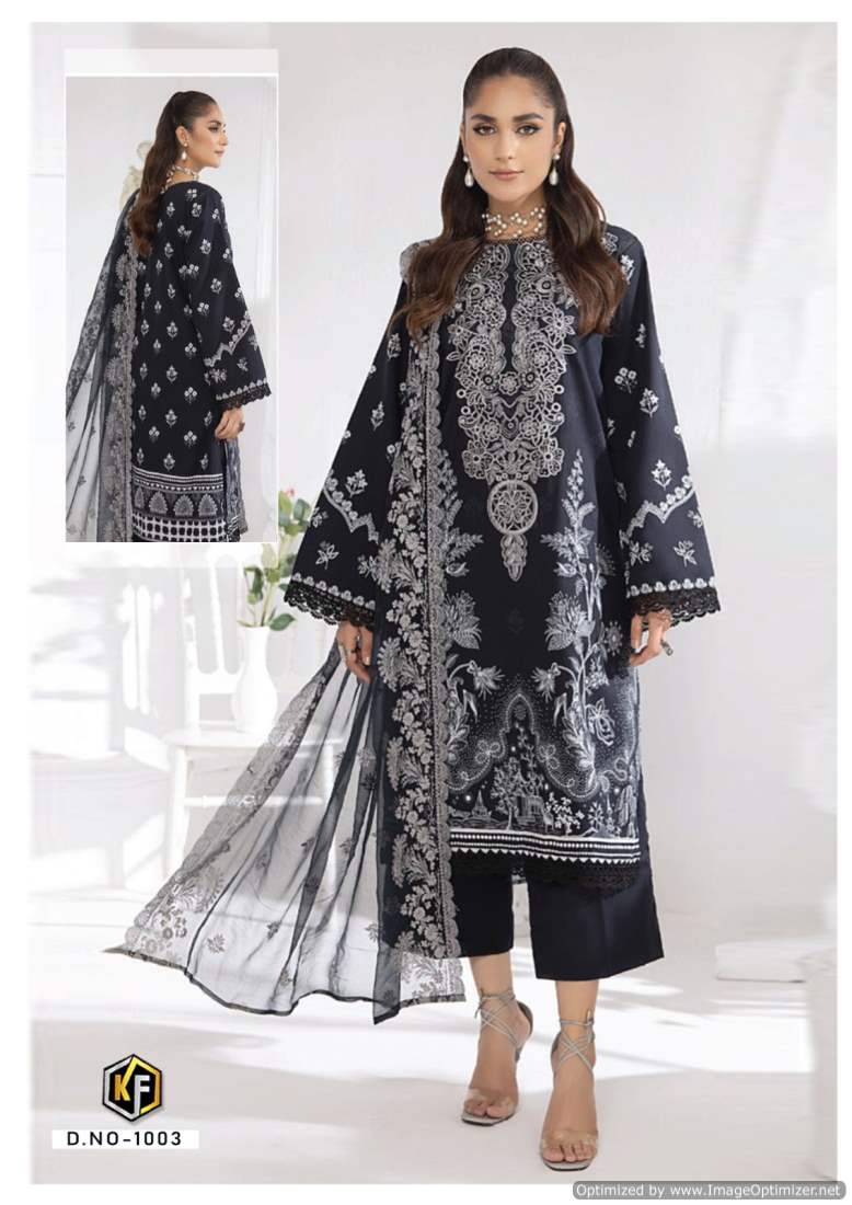 Roha Black And White By Keval Heavy Cotton Pakistani Dress Material Wholesale Online